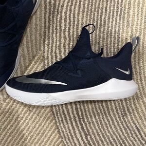 Navy and Silver Athletic Sneakers